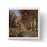 Alfred Sisley - Rast am Flußufer 1872 Oil Canvas Button