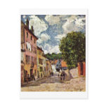 Alfred Sisley - Straße in Moret-Sur-Loing 1892 Postcard