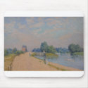 Alfred Sisley The Road to Hampton Court 1874 mousepads