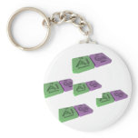 Alga as Al Aluminium  and Ga Gallium Key Chain