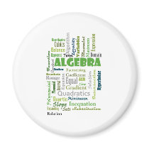 Algebra_Display_Green Refrigerator Magnet