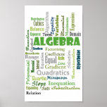 Algebra (green) posters