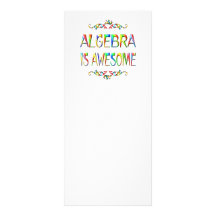 Algebra is Awesome Custom Rack Card