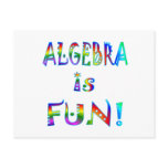 Algebra is Fun Postcard