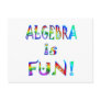 Algebra is Fun Postcard
