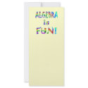 Algebra is Fun rack cards