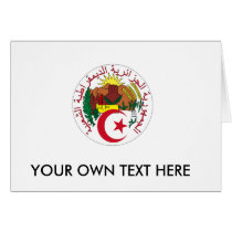 Algeria Coat of Arms Greeting Cards