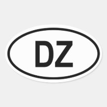 Algeria "DZ" Sticker