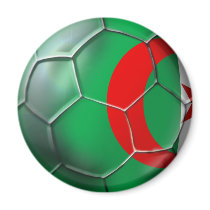 Algeria flag Algerian soccer ball gifts Magnet