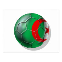 Algeria flag Algerian soccer ball gifts Postcard