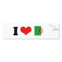 Algeria Flag Bumper Sticker