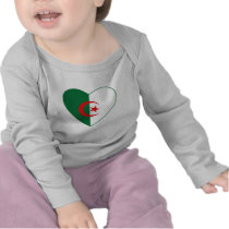 Algeria Flag Heart T-Shirt