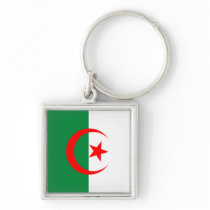 Algeria Flag Keychain
