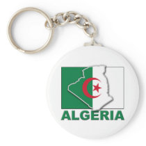 Algeria Flag Land Keychain