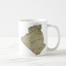 Algeria Flag ~ Map Mug