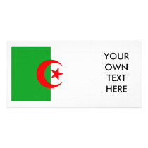 Algeria Flag Custom Photo Card