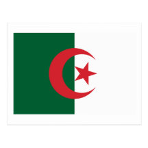 Algeria Flag Postcard
