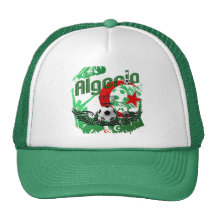 Algeria grunge art Football fans Algerie gifts Trucker Hat
