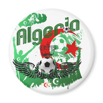 Algeria grunge art Football fans Algerie gifts Refrigerator Magnets