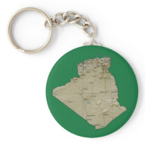 Algeria Map Keychain