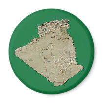 Algeria Map Magnet