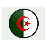 Algeria quality Flag Circle Postcards
