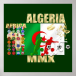 Algeria Soccer Football MMX Africa 2010 gifts Posters