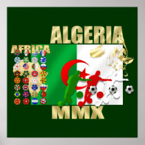 Algeria Soccer Football MMX Africa 2010 gifts Posters
