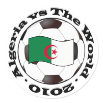 Algeria vs The World Round Stickers