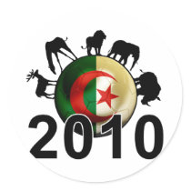 Algeria World Cup 2010 Round Stickers
