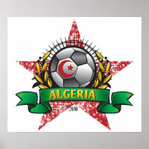 Algeria World Cup Soccer Poster