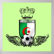 Algerie badge for Algerian football soccer kings Posters