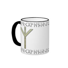 Algiz Rune gold Coffee Mug