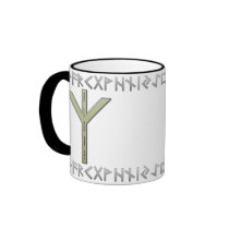 Algiz Rune gold Coffee Mug