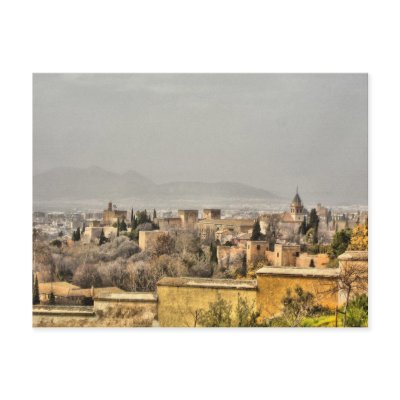 Alhambra Palace, Granada, Spain Postcard by Squealia