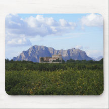 Alicante historic castle at night. Mouse Pad