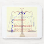 Alice Acrostic mousepads