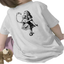 Alice and Flamingo Inked Black Shirts
