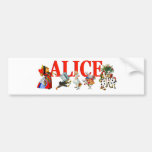Alice and Friends in Wonderland Bumper Stickers