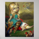 Alice and the Bosch Birds ART PRINT Wonderland