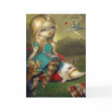"Alice and the Bosch Birds" Greeting Card