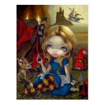 "Alice and the Bosch Monsters" Postcard