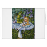Alice and the Catapillar Greeting Card