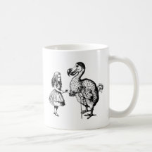 Alice and the Dodo Inked Black Mug