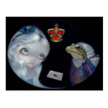 "Alice and the Frog Footman" Postcard