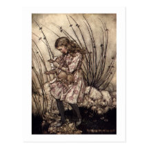 Alice and the Pig Baby Post Card