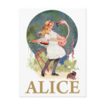 ALICE AND THE PINK FLAMINGO PLAY CROQUET