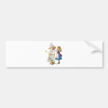 ALICE AND THE WHITE QUEEN BUMPER STICKER