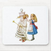 ALICE AND THE WHITE QUEEN MOUSE MATS