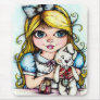 Alice and the White Rabbit Mouse Pads